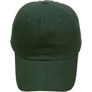 Unisex Royal Green Washed Ponytail Adjustable Buckle Classic Baseball Plain Cap